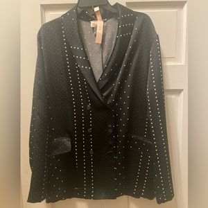 Black n white polka dot Blazer from Victoria’s Secret.
